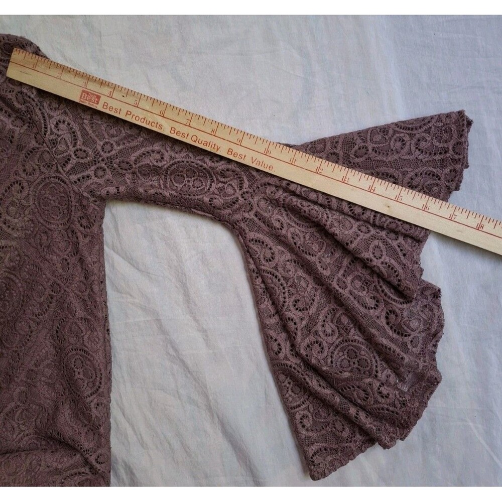 Y2K TMG New York Fairycore Lace Whimsigoth Romantic Bell Sleeve Women's Small - Picture 10 of 15